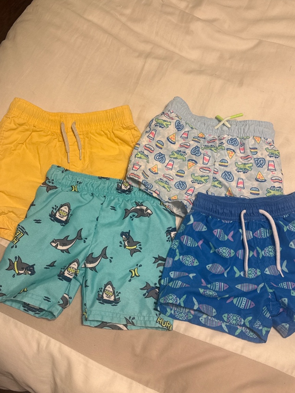 2T Boys’ Swim Shorts Bundle – 4 Pairs